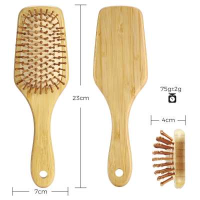 Manufacturers Direct Wooden Hard Bristle Air Cushion Hair Brush Bamboo Comb