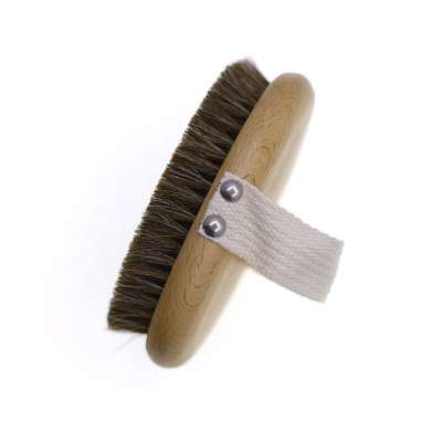 100% Natural Vegan Sisal Bristle Wooden Handle Dry Body Brush for Women